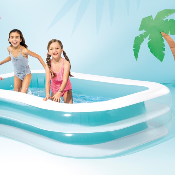 Piscina insuflável retangular Intex | Compre online a sua piscina para terraço ou jardim em Distria