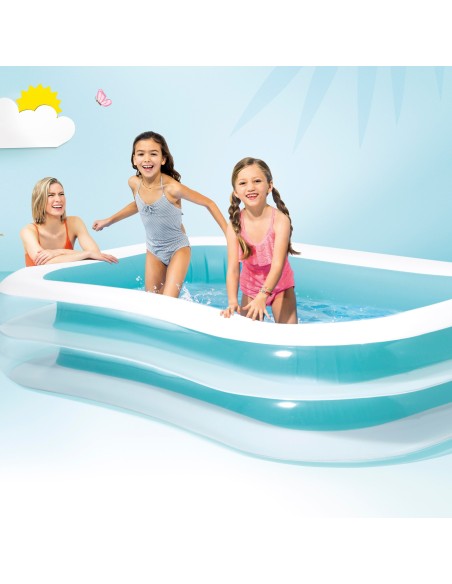 Piscina insuflável retangular Intex | Compre online a sua piscina para terraço ou jardim em Distria