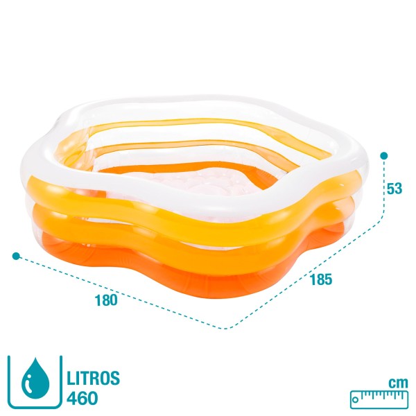 Piscina insuflável Intex Summer Colors forma de estrela | Distria