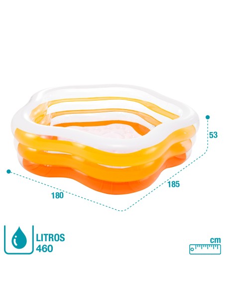 Piscina insuflável Intex Summer Colors forma de estrela | Distria