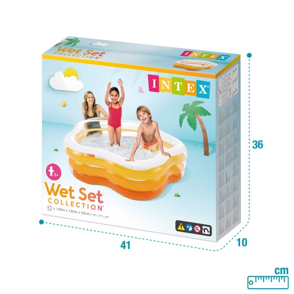 Piscina insuflável Intex Summer Colors forma de estrela | Distria