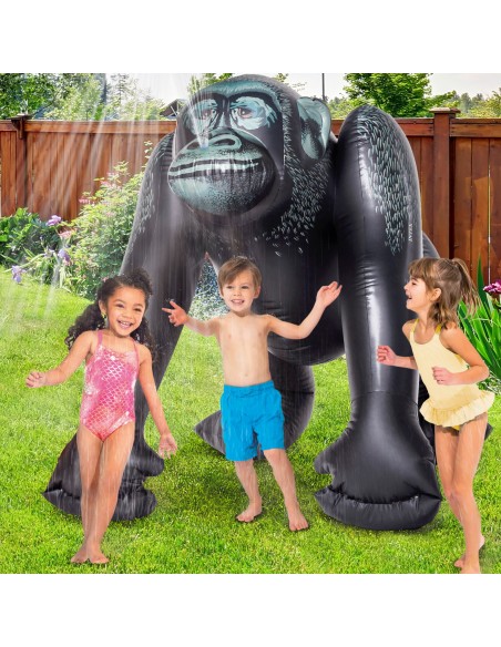 Gorila gigante insuflável com jato de água | Distria