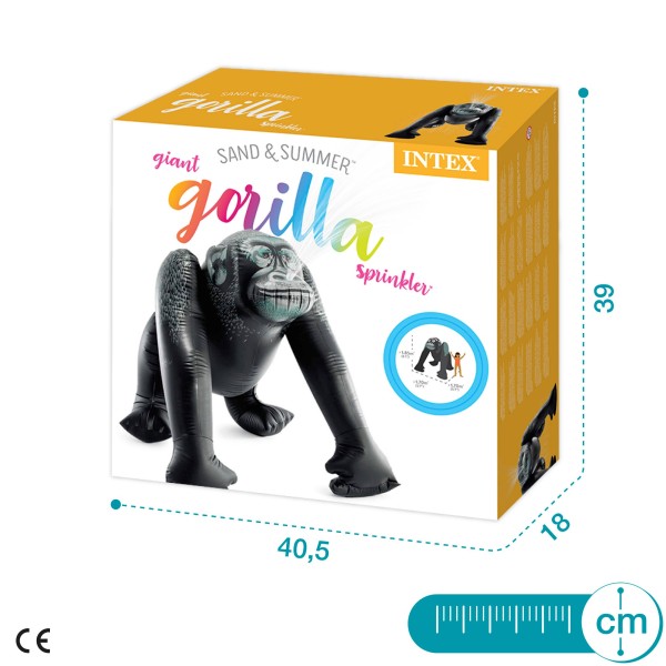 Gorila gigante insuflável com jato de água | Distria