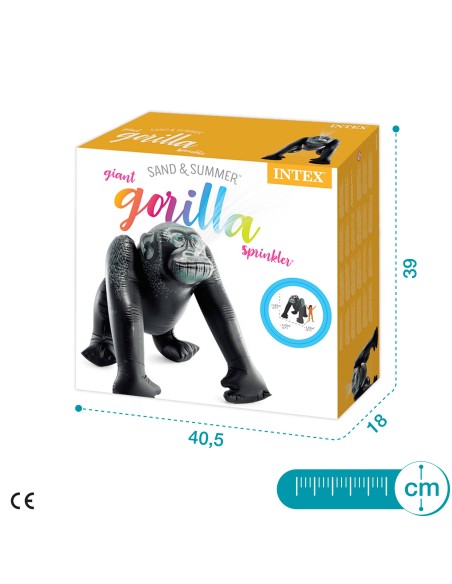 Gorila gigante insuflável com jato de água | Distria