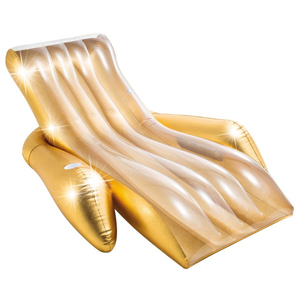 Assento Insuflável INTEX Cor Ouro com Posa-copos - Distria