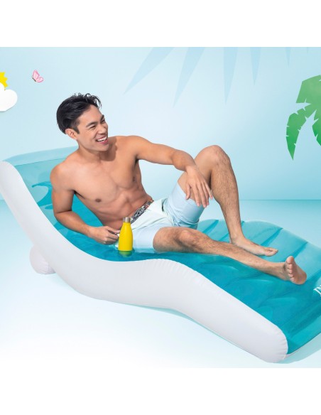 Espreguiçadeira inflável azul INTEX | Distria