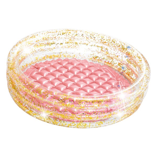 Piscina Insuflável Infantil Rosa com Purpurina - Distria