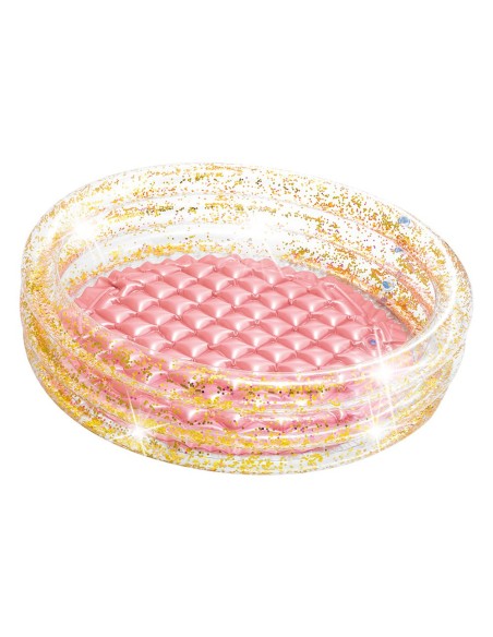 Piscina Insuflável Infantil Rosa com Purpurina - Distria