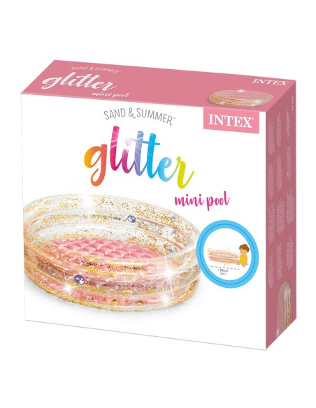 Piscina Insuflável Infantil Rosa com Purpurina - Distria