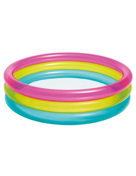 Piscina insuflável 3 aros transparentes | Insufláveis Intex