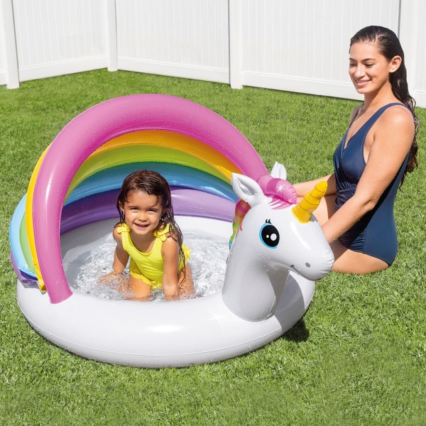 Piscina Unicorn guarda-sol INTEX- Piscinas Infantis | Distria