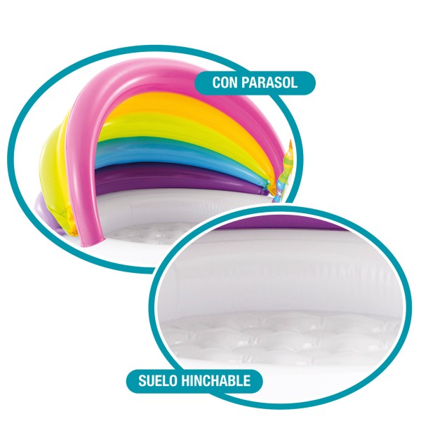 Piscina Unicorn guarda-sol INTEX- Piscinas Infantis | Distria