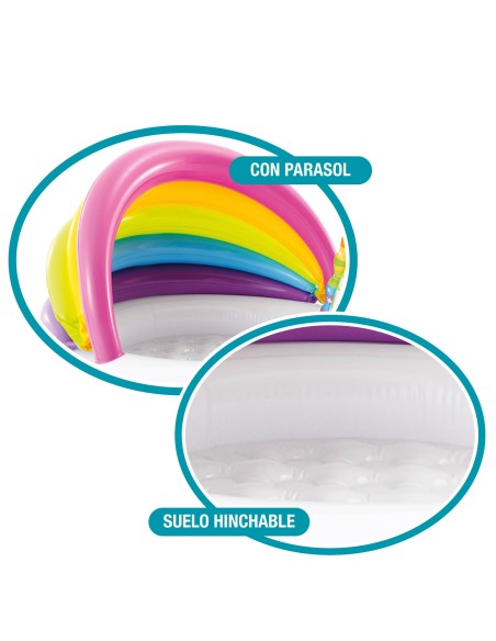 Piscina Unicorn guarda-sol INTEX- Piscinas Infantis | Distria
