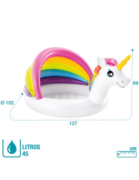 Piscina Unicorn guarda-sol INTEX- Piscinas Infantis | Distria