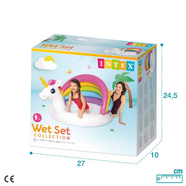 Piscina Unicorn guarda-sol INTEX- Piscinas Infantis | Distria