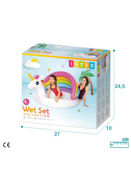 Piscina Unicorn guarda-sol INTEX- Piscinas Infantis | Distria