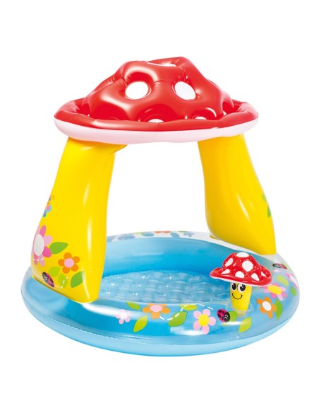 Piscina insuflável infantil Intex com cogumelo e guarda-sol | Piscinas para crianças