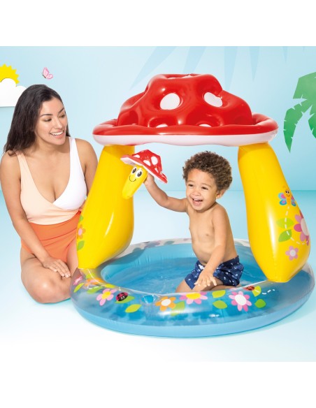Piscina insuflável infantil Intex com cogumelo e guarda-sol | Piscinas para crianças