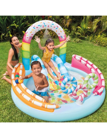 Centro de jogo insuflável INTEX c/ bolas e corrediça | Distria