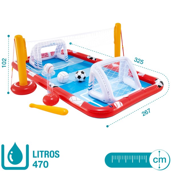 Centro de jogos aquático inflável INTEX esportivo | Distria