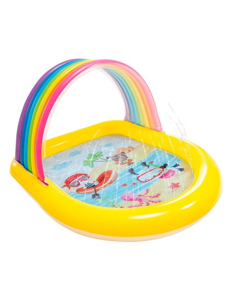 Piscina Infantil Arco-íris INTEX com Arco e pulverizador - Distria