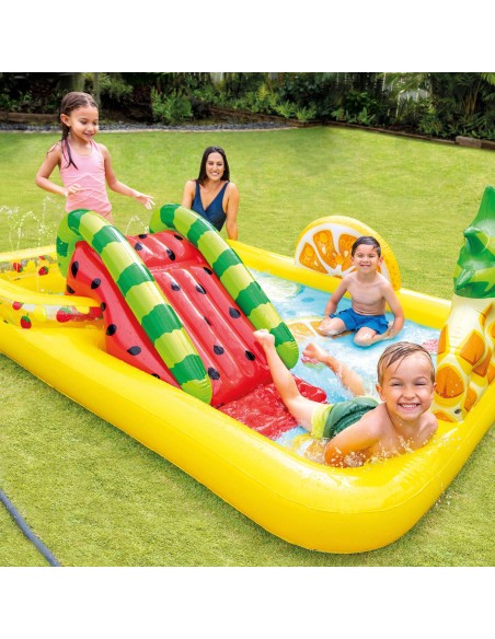 Centro de Jogos INTEX Escorrega, Piscina e Pulverizador - Distria