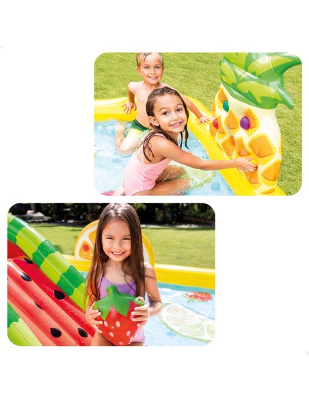 Centro de Jogos INTEX Escorrega, Piscina e Pulverizador - Distria