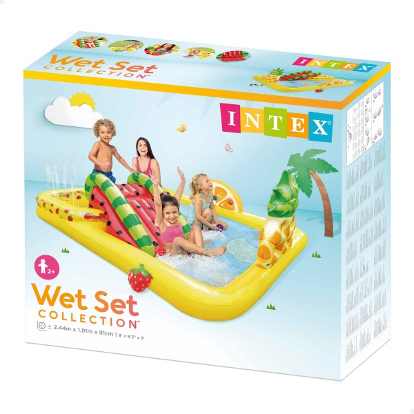 Centro de Jogos INTEX Escorrega, Piscina e Pulverizador - Distria