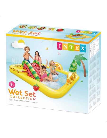 Centro de Jogos INTEX Escorrega, Piscina e Pulverizador - Distria