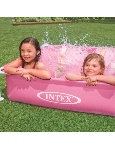 Piscina Mini Frame pequena desmontável rosa INTEX | Distria