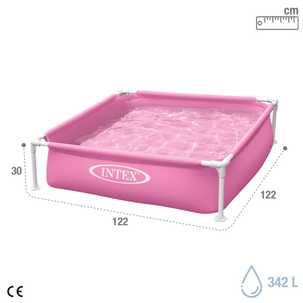Piscina Mini Frame pequena desmontável rosa INTEX | Distria