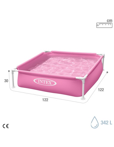 Piscina Mini Frame pequena desmontável rosa INTEX | Distria