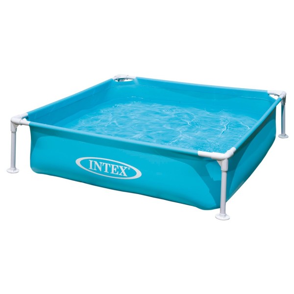 Piscina infantil Intex Mini Small Frame de forma quadrada | Piscinas infantis para jardim ou terraço, encontra a sua em Distria!