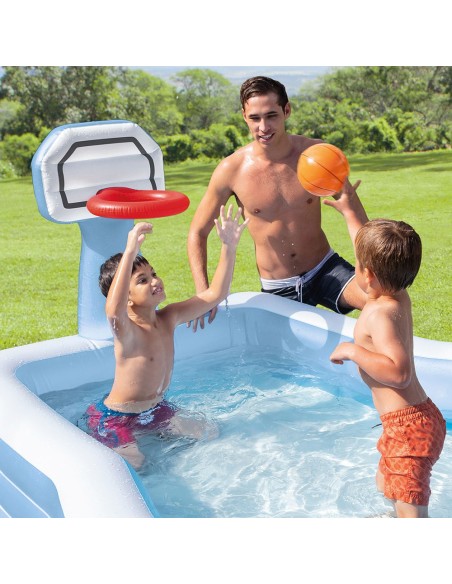 Piscina Insuflável com cesta de Basquetebol | Distria