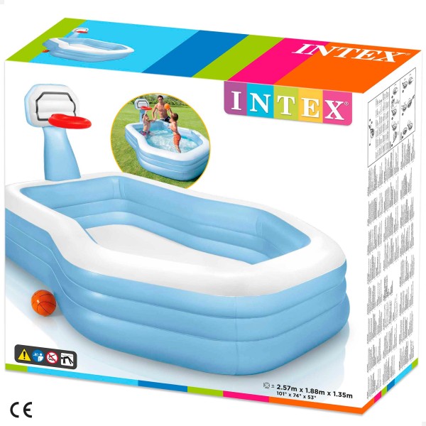 Piscina Insuflável com cesta de Basquetebol | Distria