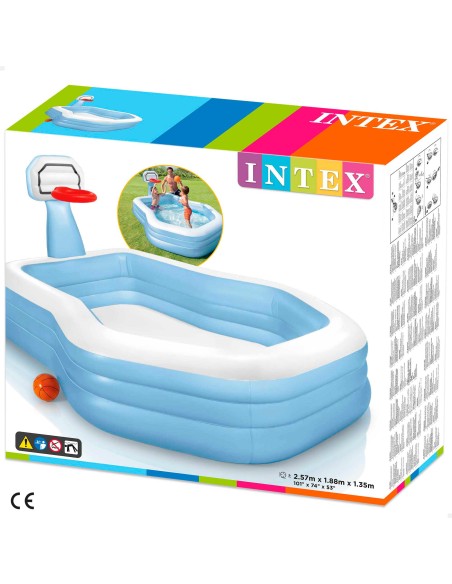 Piscina Insuflável com cesta de Basquetebol | Distria