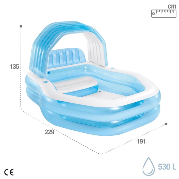 Piscina infantil inflável com toldo INTEX | Distria