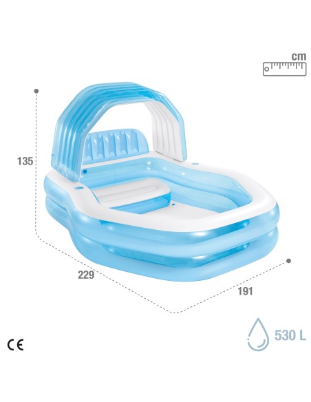 Piscina infantil inflável com toldo INTEX | Distria