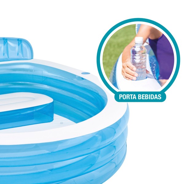 Piscina insuflável Intex com sofá incluído | Distria