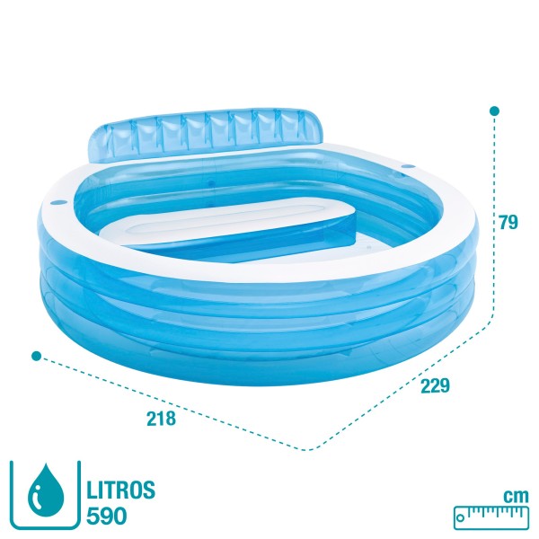 Piscina insuflável Intex com sofá incluído | Distria