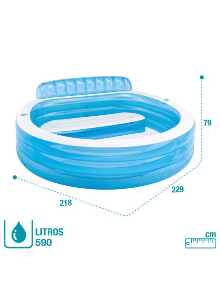 Piscina insuflável Intex com sofá incluído | Distria