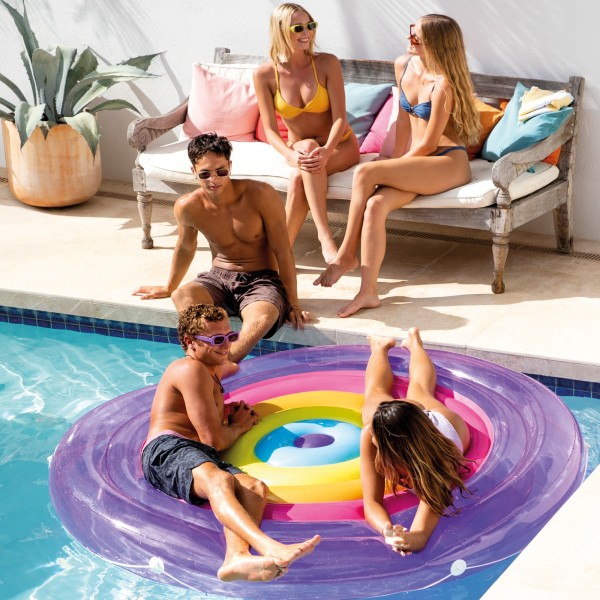 Colchão inflável arco-íris INTEX | Distria