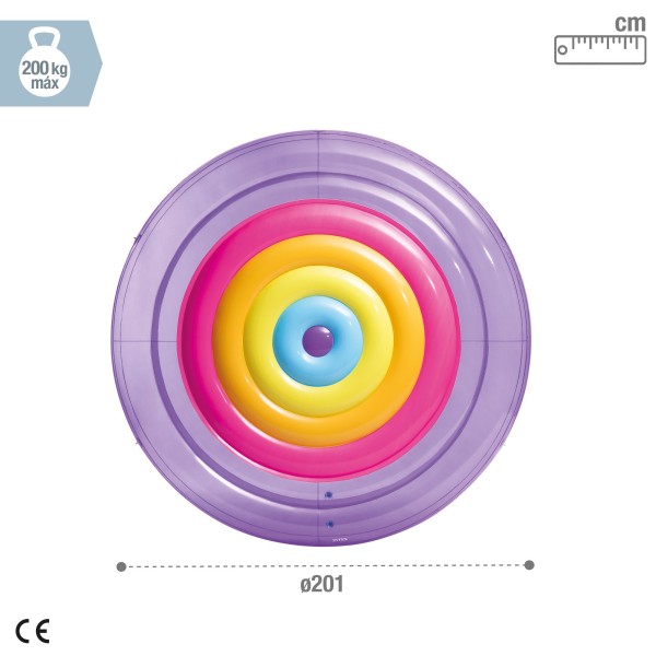 Colchão inflável arco-íris INTEX | Distria