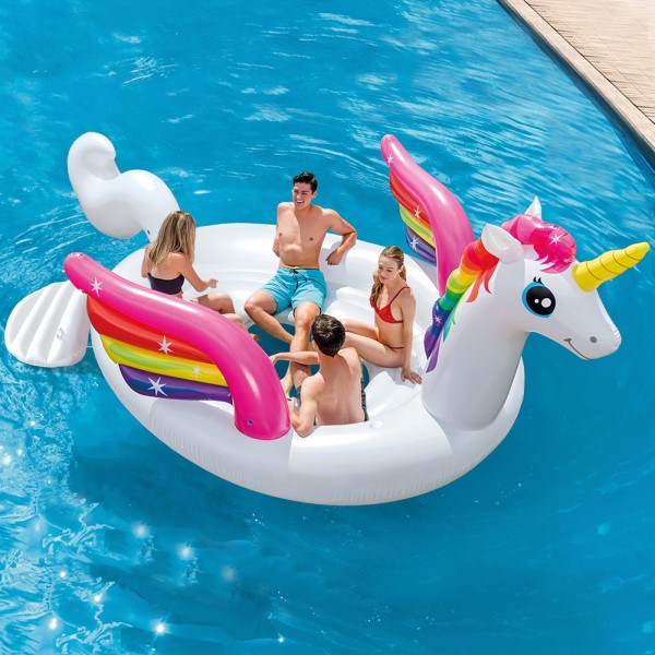 Ilha Insuflável Unicórnio INTEX para 4 pessoas - Distria