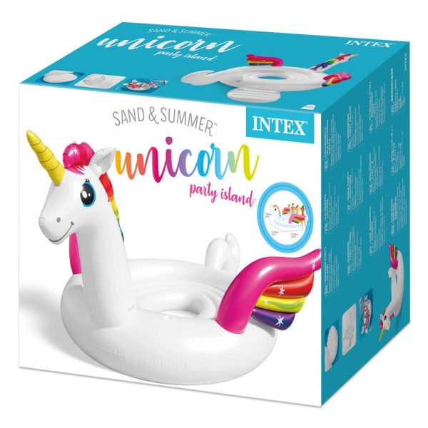 Ilha Insuflável Unicórnio INTEX para 4 pessoas - Distria