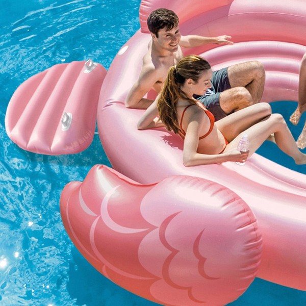 Colchonete Flamingo Mega Gigante INTEX para 4 - Distria