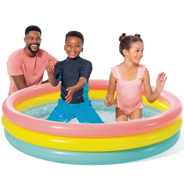 Piscina inflável com 3 argolas | Sunset by Intex