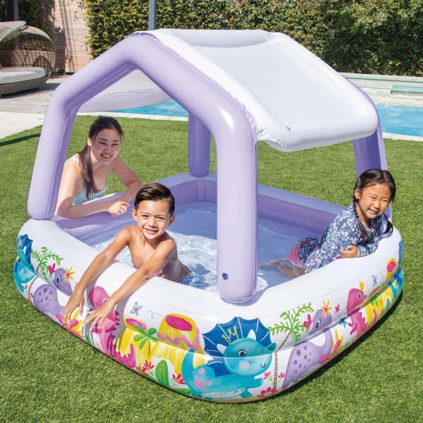 Piscina inflável para crianças INTEX c/toldo removível | Distria