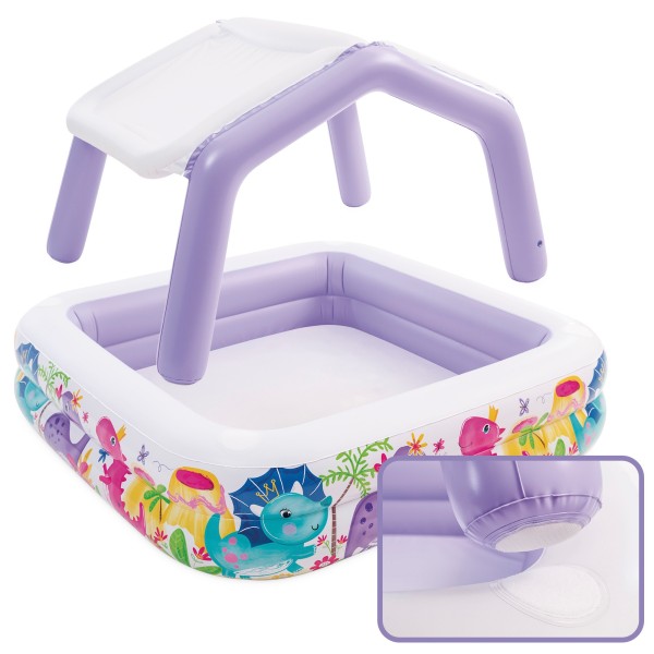 Piscina inflável para crianças INTEX c/toldo removível | Distria