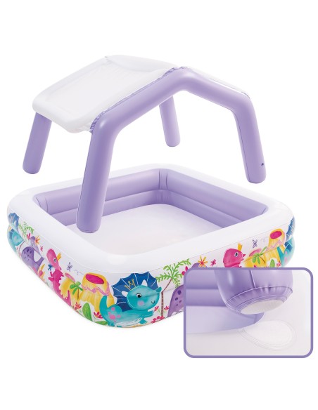 Piscina inflável para crianças INTEX c/toldo removível | Distria